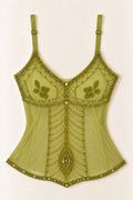 Lime After Lime Hand-Beaded Top