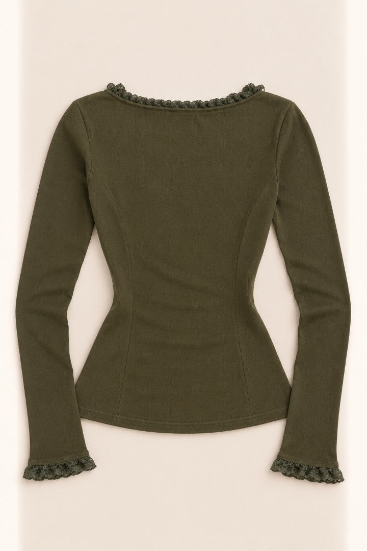Ever Grace Long Sleeve Top — back catalogue flat-lay